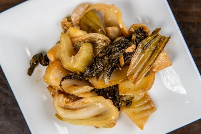 Sautéed Pickled Green Mustard (Dưa Cải Xào)